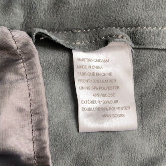 Cupcakes & Cashmere Leather Suede Moto Jacket - Picture 7 of 7